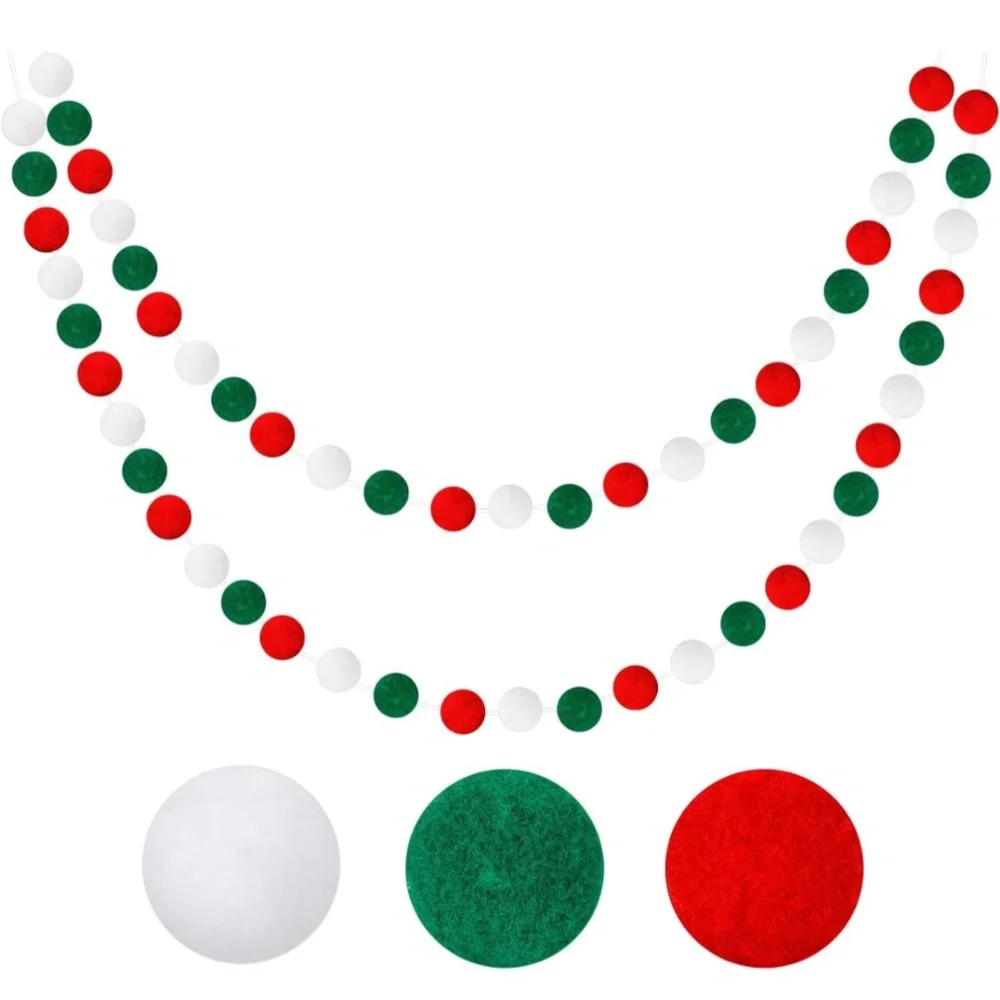 Pom Pom Christmas 6 Feet Decoration Garland